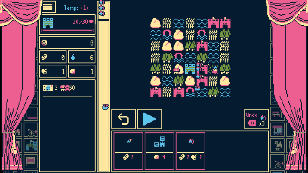 An image of the game Titanium Court during the Low Tide phase of the game.