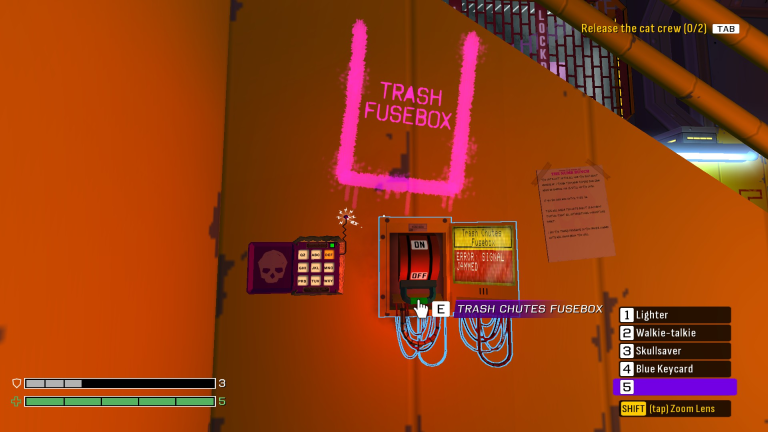 Image of a Fusebox locked from the video game Skin Deep.