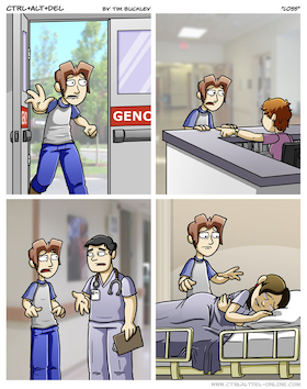 An image of the webcomic Ctnl-Alt-Delete of the comic loss.